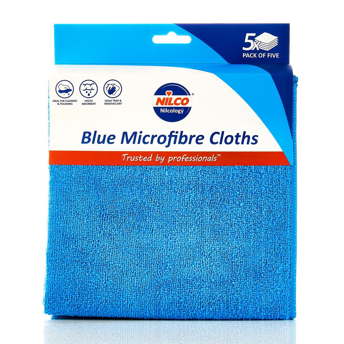 Nilco Microfibre Cloths Blue